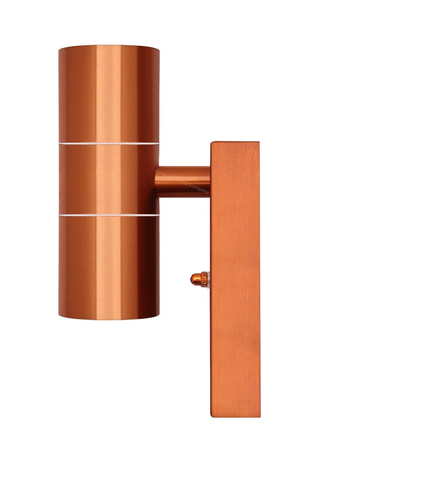 IP65 waterproof outdoor wall light mounted on a garden wall

