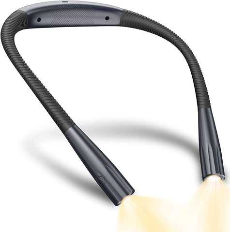 Neck Reading Light - Rechargeable Light Up To 80+ Hrs, 3 Colors & 6 Brightness Levels - thelights4u.com