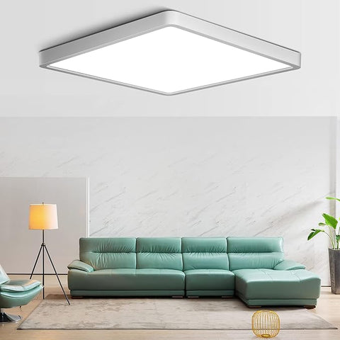36W LED Ceiling Light 6500K Cool White – 3240LM Square Flush Mount Ceiling Lamp IP44 Waterproof for Kitchen, Bedroom, Bathroom & Hallway