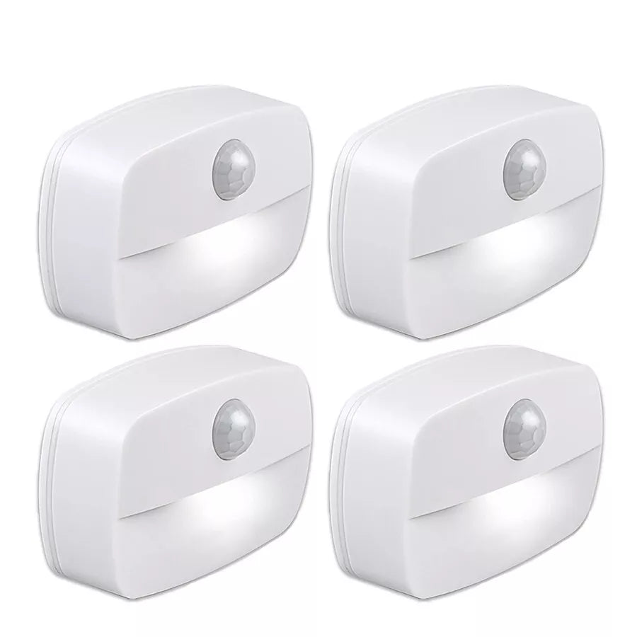 LED PIR Motion Sensor Wall Night Light – Waterproof & Battery Operated