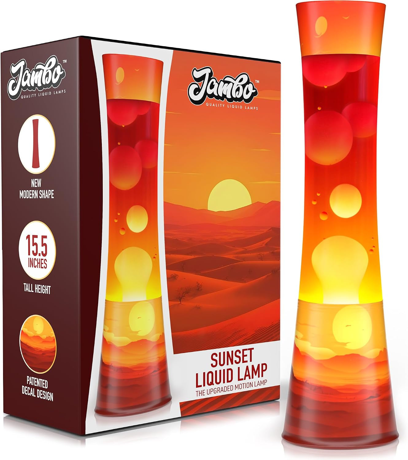 15.5" the Upgraded Motion Lamp, Sunset Decal Motion Light, Beautiful Home Decor, Living Room Bedroom Lamp, Relaxing Nightlight for Teens, Kids & Adults