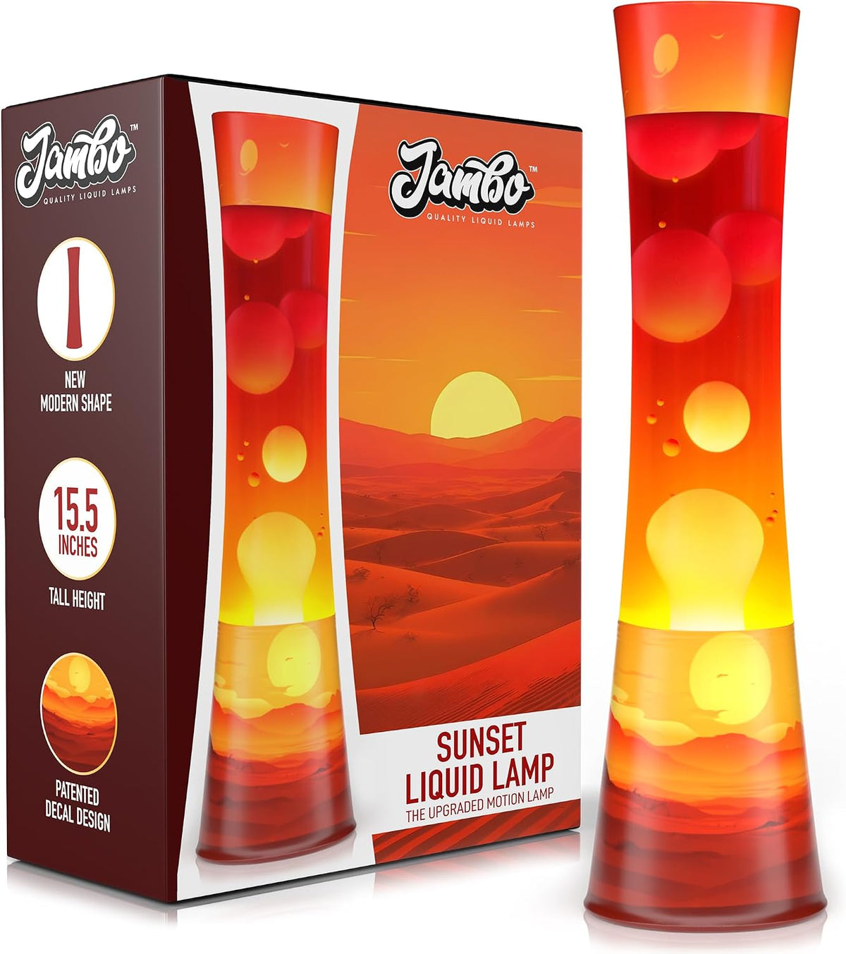 15.5" the Upgraded Motion Lamp, Sunset Decal Motion Light, Beautiful Home Decor, Living Room Bedroom Lamp, Relaxing Nightlight for Teens, Kids & Adults