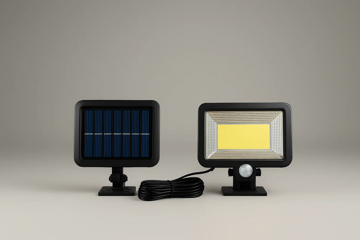 100 LED Solar PIR Motion Sensor Garden Wall Light