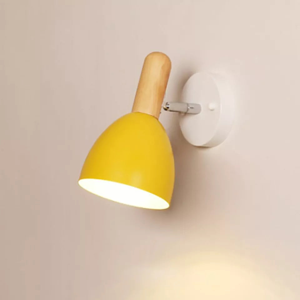 Adjustable Wood Vintage Wall Light 350° Rotatable