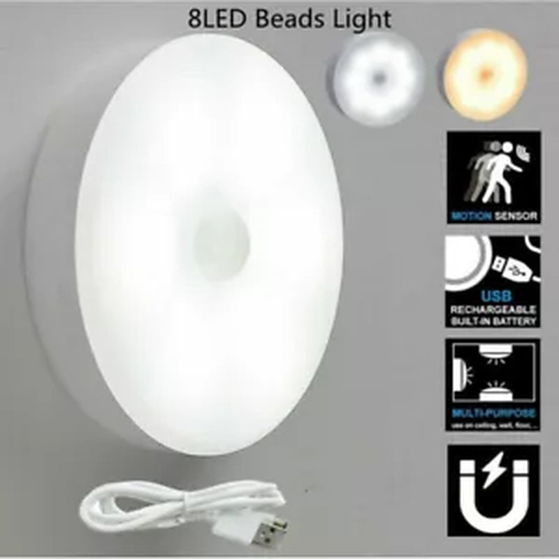 8 LED PIR Motion Sensor Night Light – Battery Stick-On Light