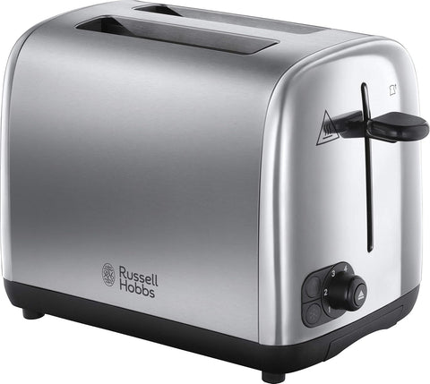 Adventure 2 Slice Toaster & Brushed Stainless Steel Kettle Bundle – Fast Boil, Even Toasting, Sleek Modern Design – UK