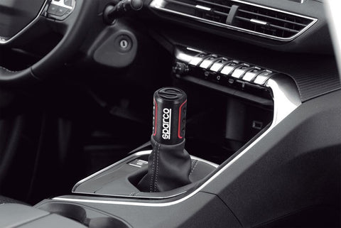 Sparco Lazio Black/Red Manual Gear Shift Knob – Universal Fit