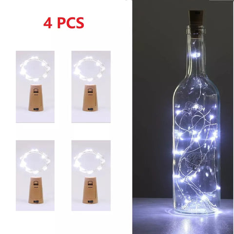 Wine Bottle Cork Fairy String Lights – 20 LEDs – UK