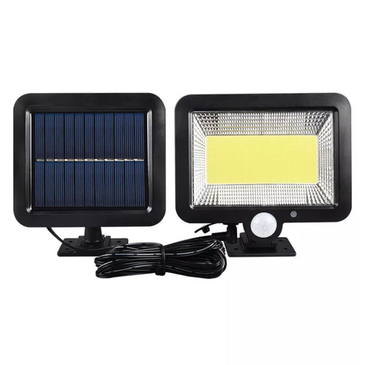 100LED Solar Powered PIR Motion Sensor Garden Wall Light Security Flood Outdoor
