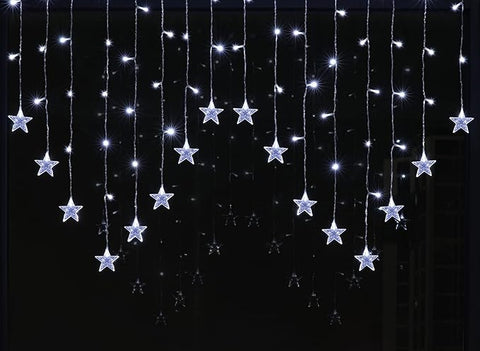 Winter snowflake fairy lights for bedroom



