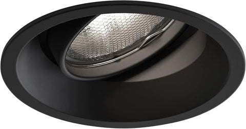 Minima round Fixed IP65 Bathroom Downlight - IP65 Rated - (Matt Black), GU10 Lamp, Designed in Britain - 1249017 - 3 Years Guarantee