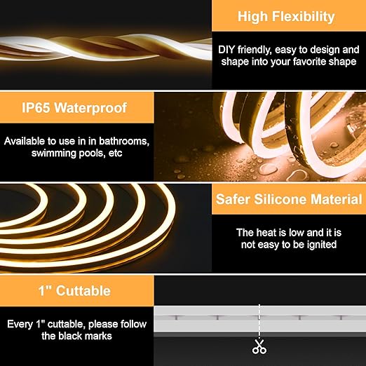 120 LED Flexible Neon Strip Light In UK - Shop Now!