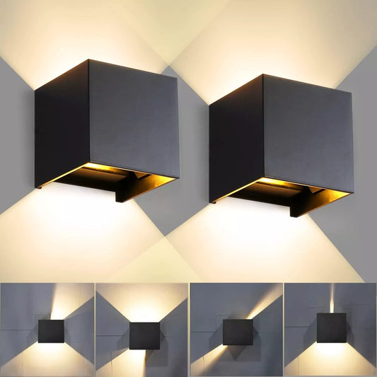12W Waterproof LED Wall Light Up/Down Modern Sconce Outdoor/Indoor Lamp IP65 NEW