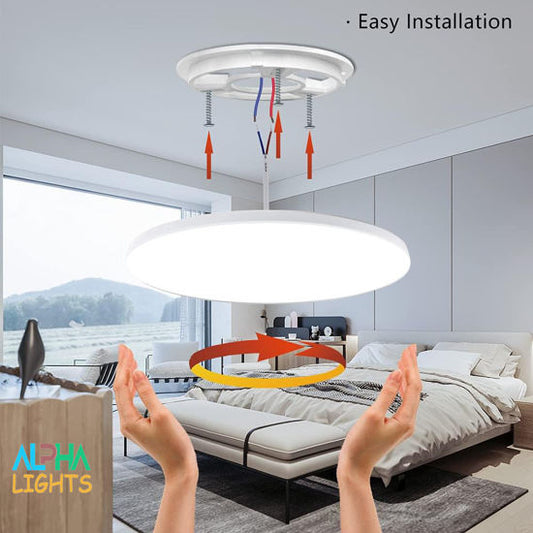 36W Ceiling Light, LED Ceiling Light for Living Room, 6000K