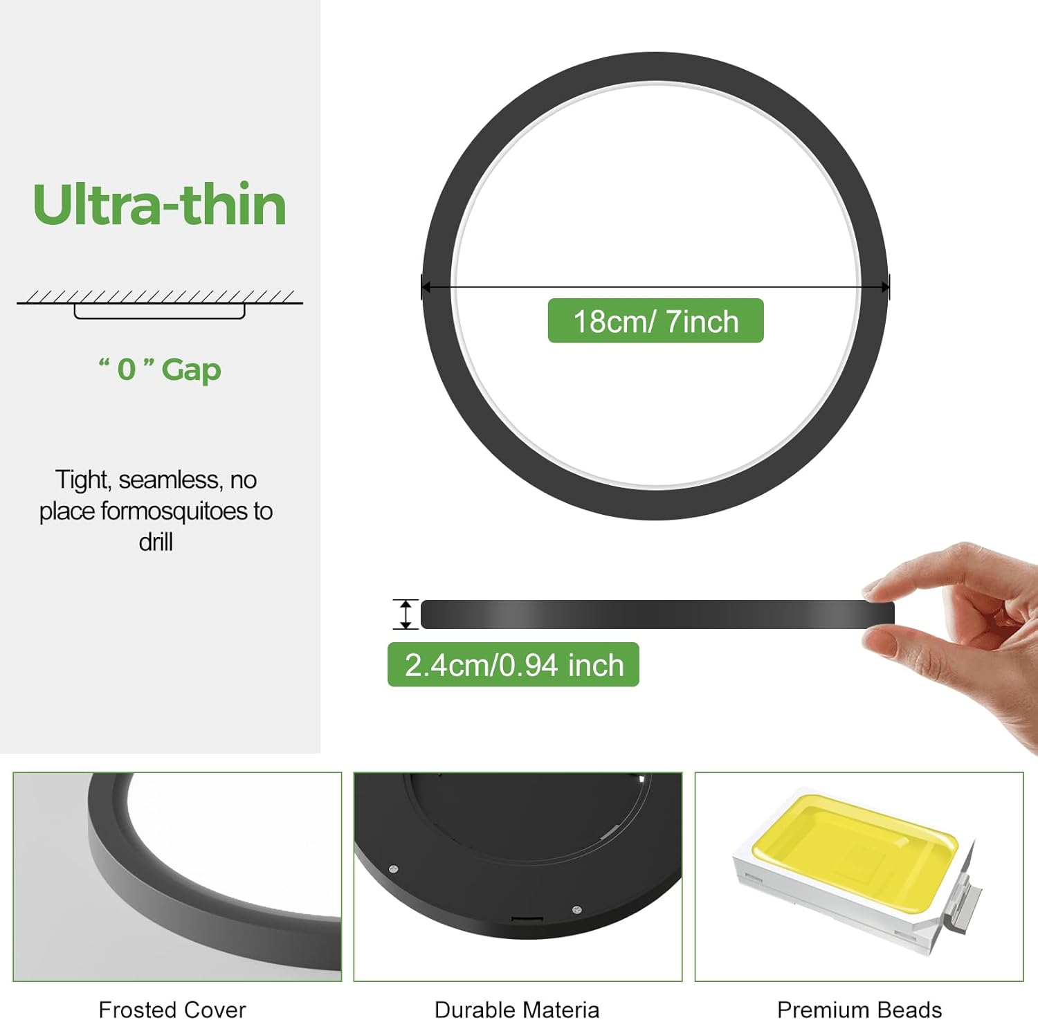 Durable 15W LED Ceiling Light for Long-Term Use


