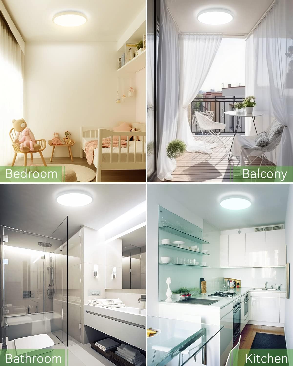 Easy-to-Install 15W Ultra-Thin Ceiling Light


