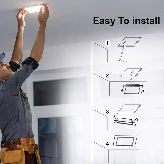 Modern Square LED Panel for Recessed Ceiling UK

