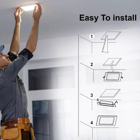 Modern Square LED Panel for Recessed Ceiling UK

