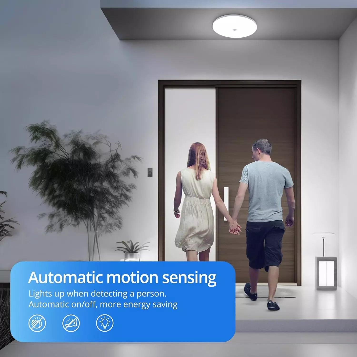 Modern slim LED light for hallway


