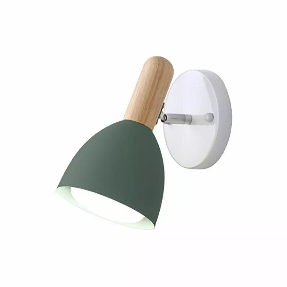 Adjustable Wood Vintage Wall Light 350° Rotatable