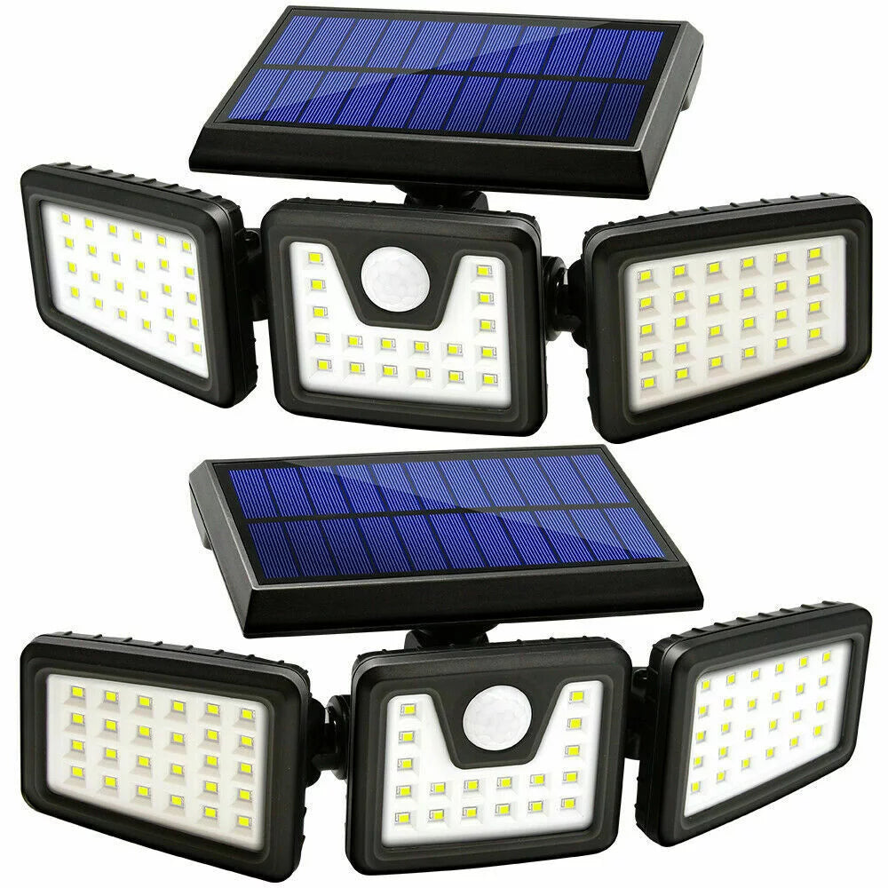 Solar Lights Outdoor,  74 High Brightness LED Cordless Solar Light(2 Pack) - thelights4u.com