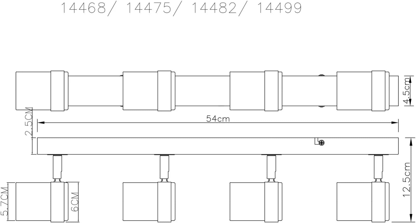 Contemporary GU10 Ceiling Fixtures 1/2/3 Way UK

