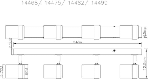 Contemporary GU10 Ceiling Fixtures 1/2/3 Way UK

