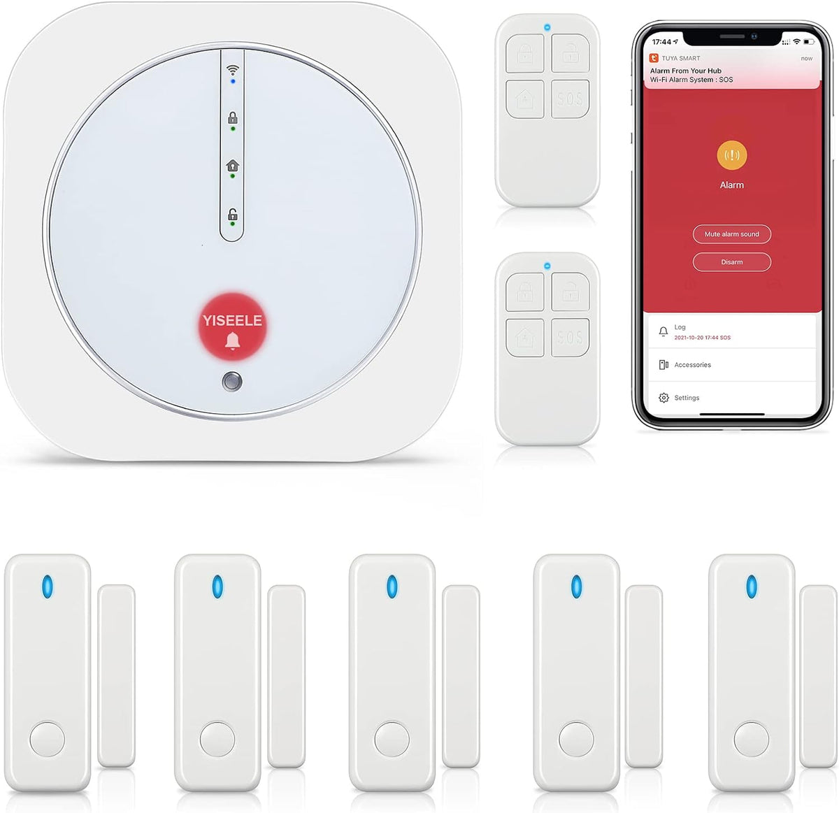 Smart Home Security System WiFi Alarm, App Alerts Alexa/Google Enabled - thelights4u.com