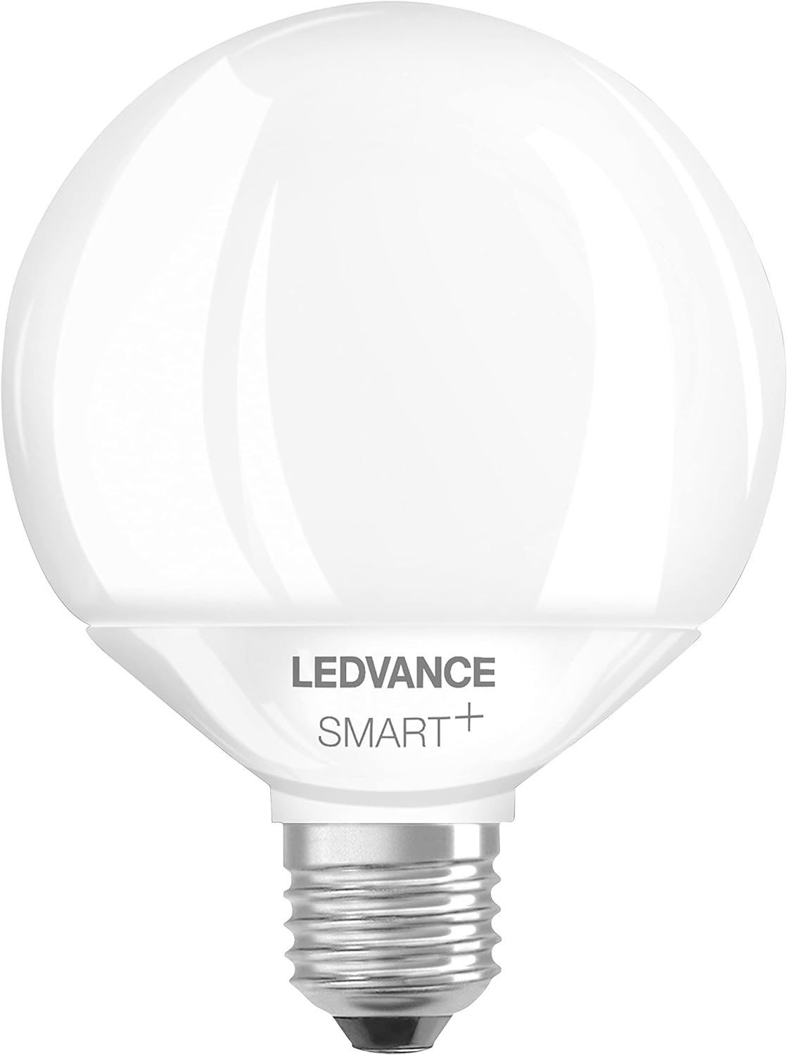 Ledvance Smart LED lamp with WiFi Technology, E27, Dimmable, Light Colour Changeable (2700-6500K), Globe Shape, Matt, Controllable with Alexa, Google & App, 1 Pack