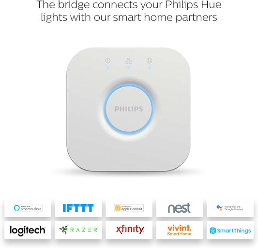 Philips Hue Bridge. Smart Home Automation Works with Alexa, Google Assistant and Apple Homekit. Unlock full control of your Hue Lighting, White - thelights4u.com