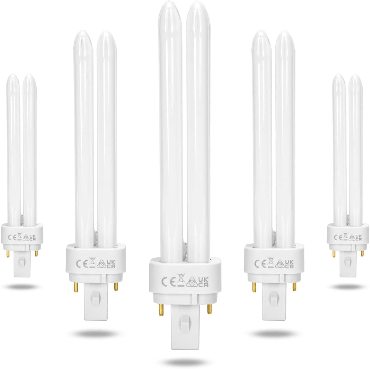 26W CFL 2-Pin Tube Bulbs 1600LM, 6500K Cool White -Pack of 5