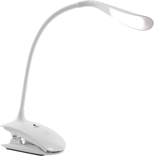 Clamp Desk Lamp, 3000-6500K Adjustable Color, Best Bendable Travel Lamp Clips