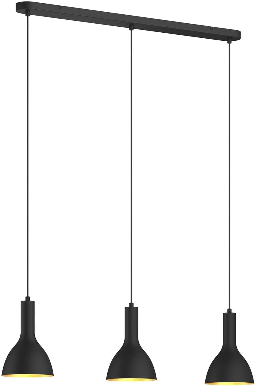 Arcchio Ceiling Light 'Cosmina' dimmable (Modern) in Black Made of Metal for e.g. Kitchen (3 Light Sources, E27) from Pendant Lighting, lamp, Hanging lamp, lamp, Ceiling lamp, Hanging Light