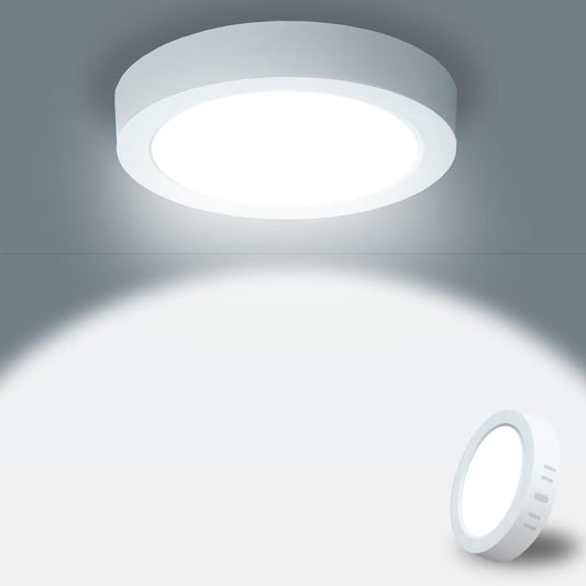 15W Round LED Bathroom Ceiling Light, 100W Equivalent, Waterproof Flush Mount Ceiling Light For Bedroom, Bathroom