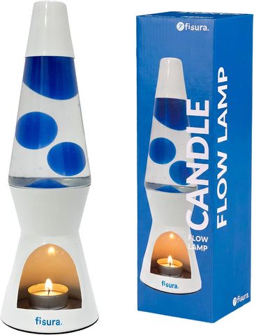 - Motion Mood Lamp with Candle Warmer, Brown & Blue | Eco-Friendly Home Décor. Original Design for Home or Office. Great Gift Idea. 11.4 X 3.3 In. Candle Not Included.