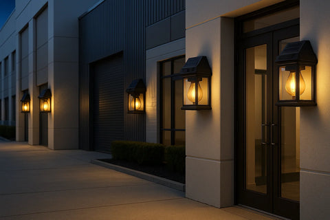 3-Mode Solar Wall Motion Sensor Security Lights Outdoor