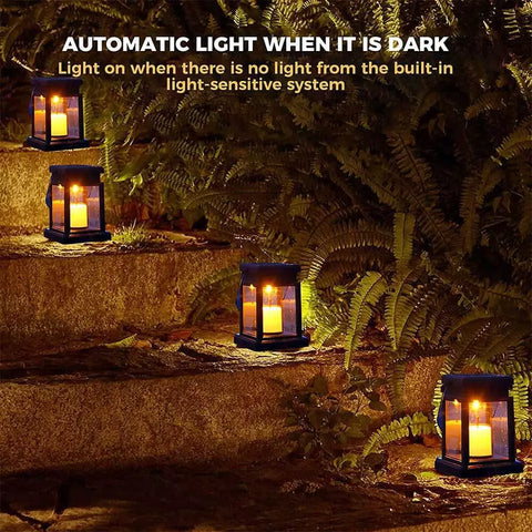 IP65 waterproof solar lanterns in rainy weather

