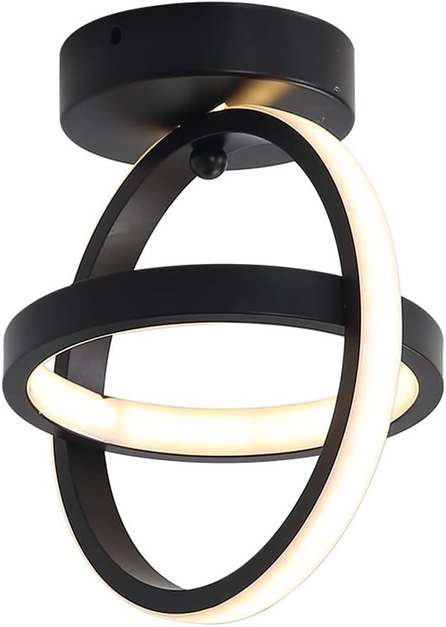 Stylish Black & White Ceiling Lamp for Bedroom, Hallway & Kitchen

