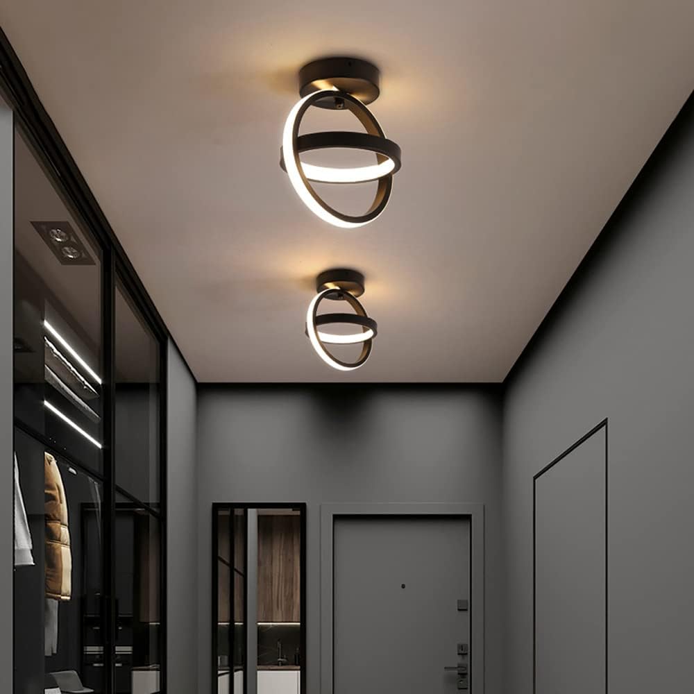 Flush mount LED chandelier for dining room UK


