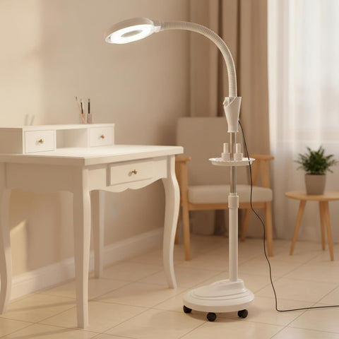 Salon Lamp with Tray LED Lash Light with Stand Dimmable Lash Light for Permanent Makeup Artists