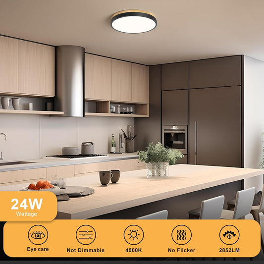 Energy-Efficient Neutral White 4000K Ceiling Light for Home & Office

