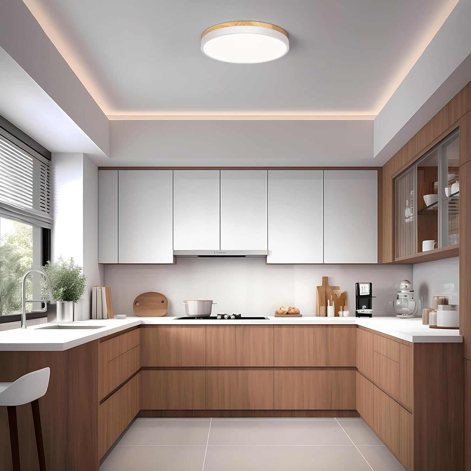 Natural white LED ceiling light 4000K



