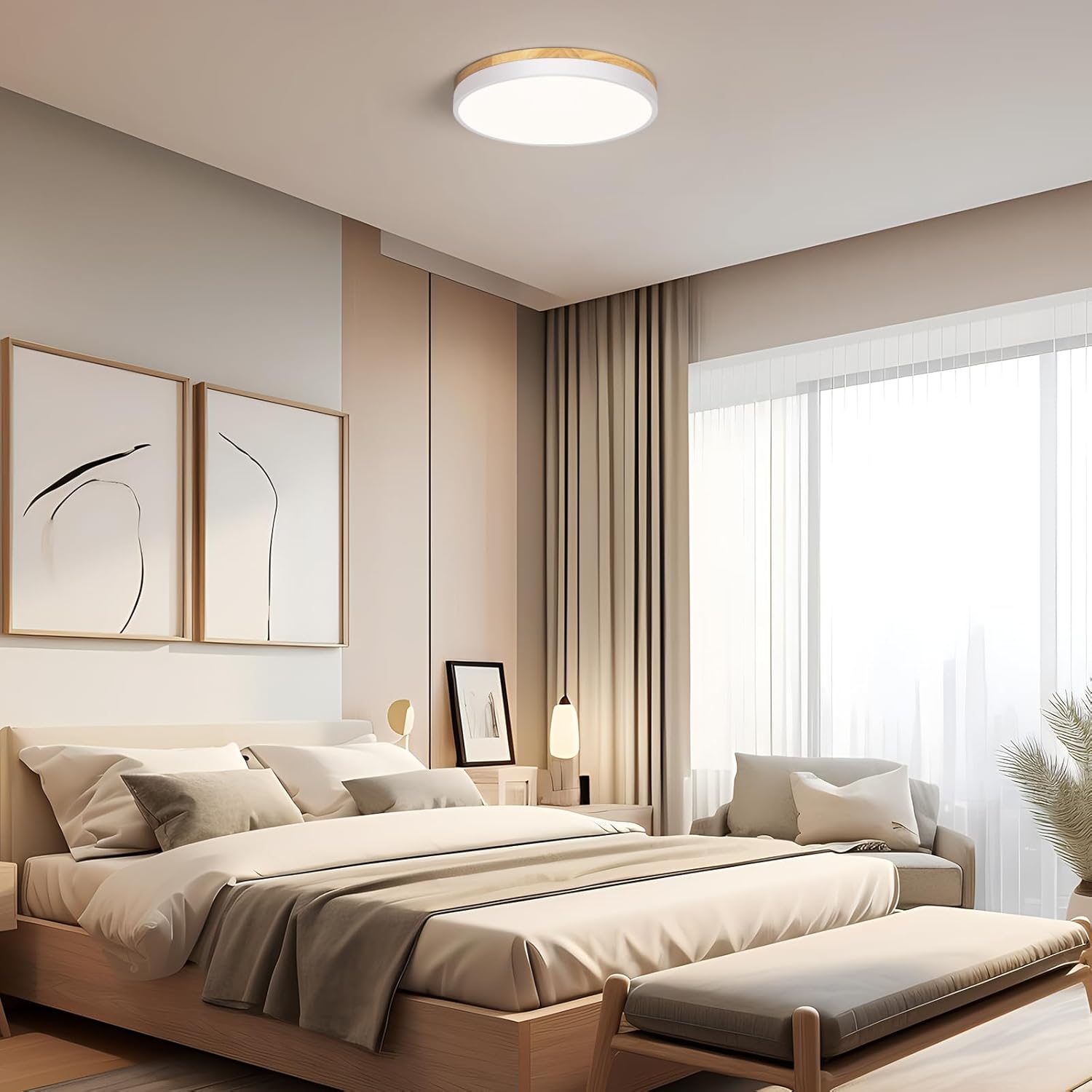 Flush mount LED fixture for UK homes




