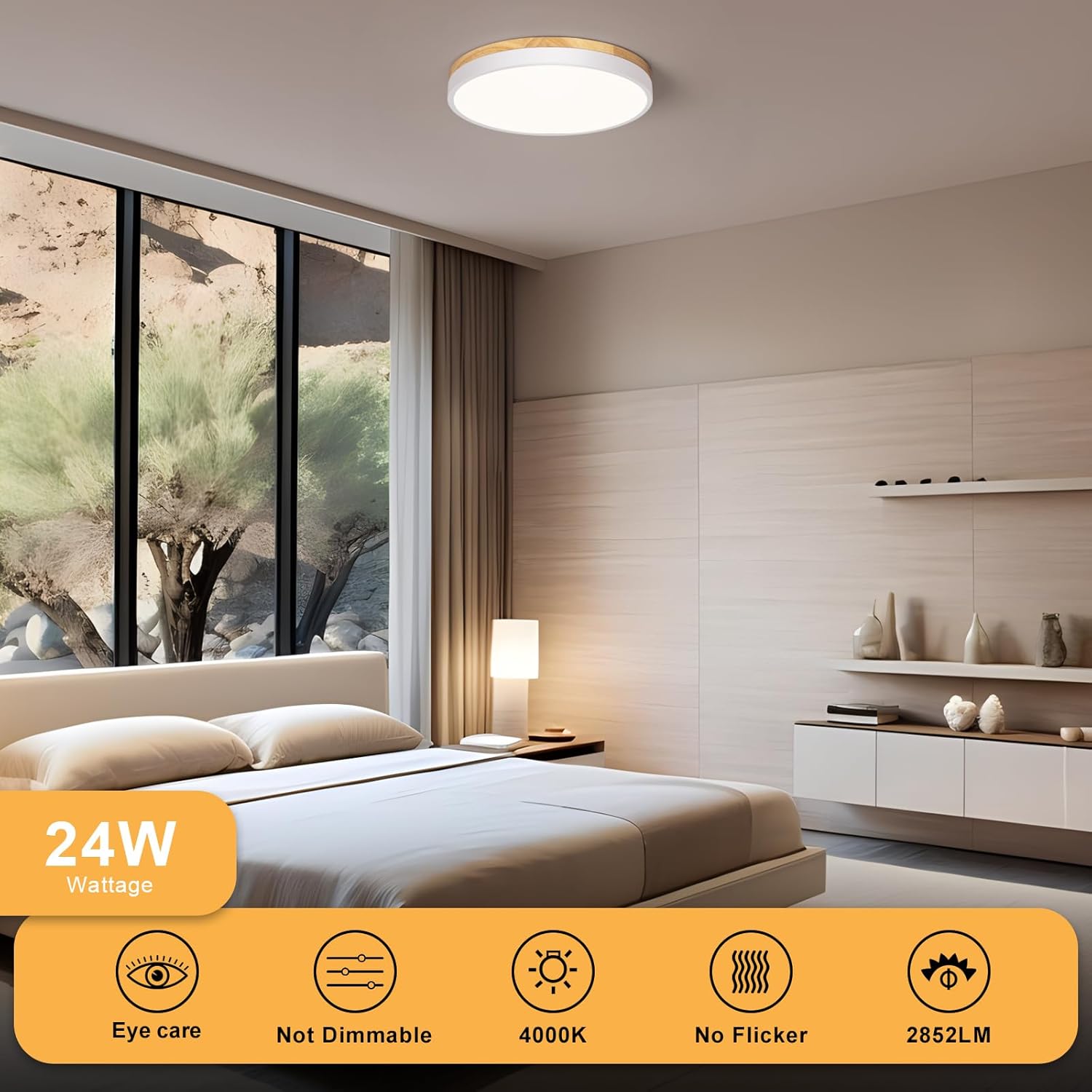 Energy-efficient 24W ceiling LED


