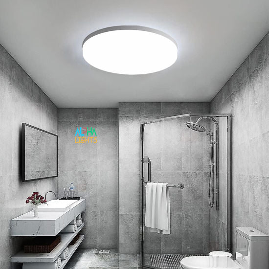 Round LED Ceiling Light Installed in UK Kitchen


