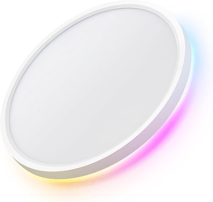 LED Ceiling Light Square, 28W 3200LM, 3 Color Temperature (3000K/4000K/6500K), IP54 Waterproof Flush Mount Light for Bathroom, Bedroom, Kitchen & Hallway