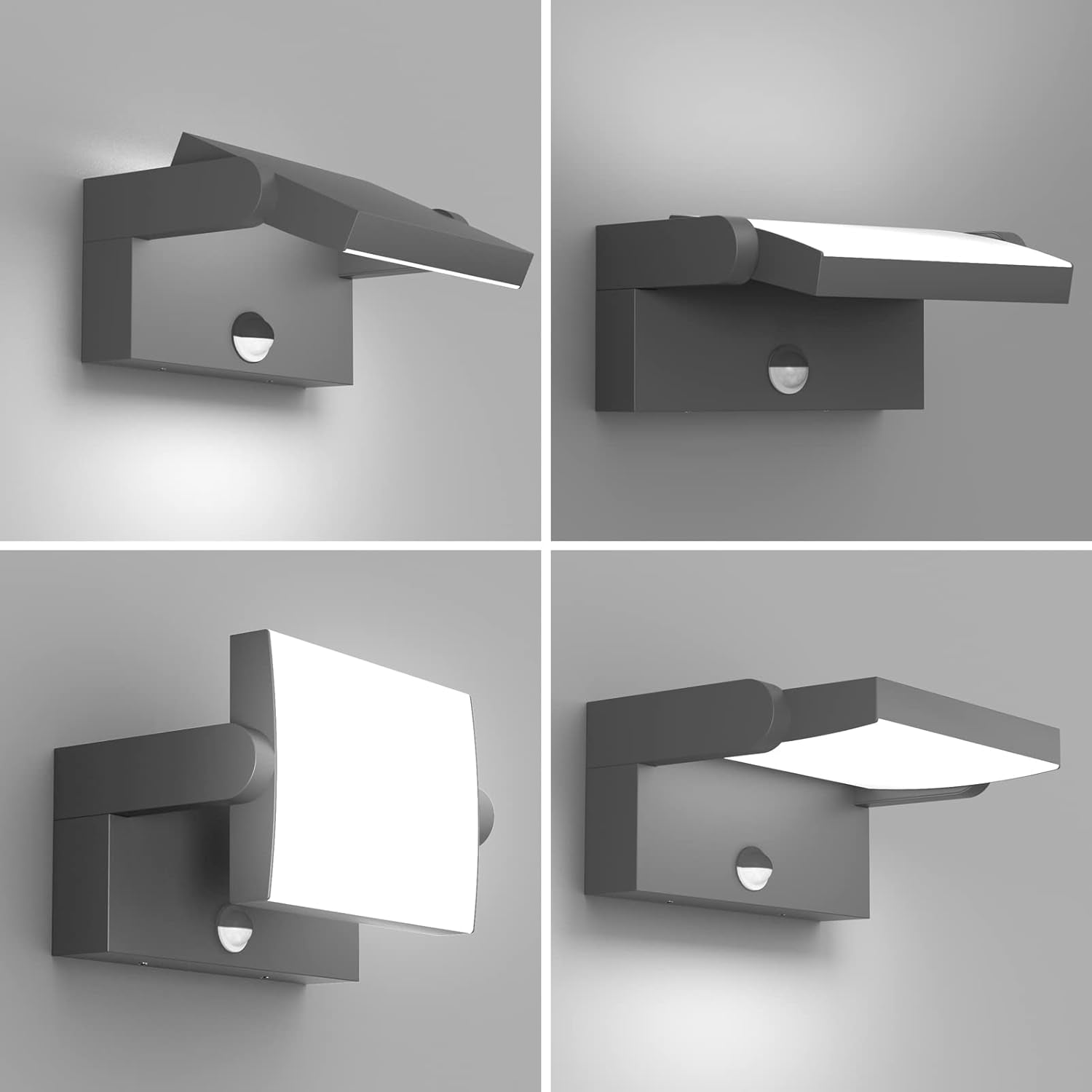 24w exterior light with motion detector

