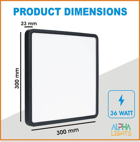 36W LED square ceiling light with bright and uniform lighting

