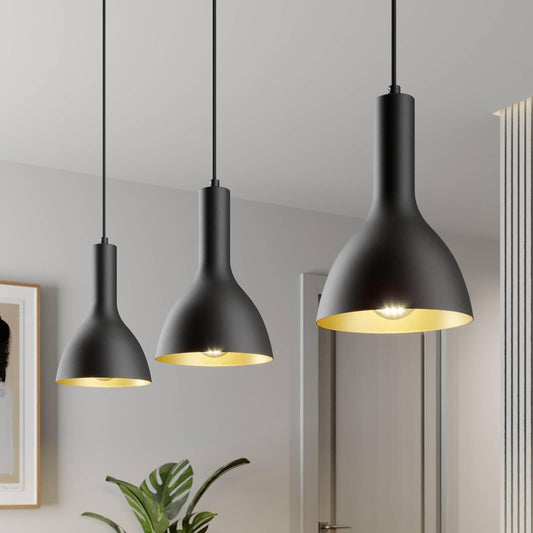 Arcchio Ceiling Light 'Cosmina' dimmable (Modern) in Black Made of Metal for e.g. Kitchen (3 Light Sources, E27) from Pendant Lighting, lamp, Hanging lamp, lamp, Ceiling lamp, Hanging Light