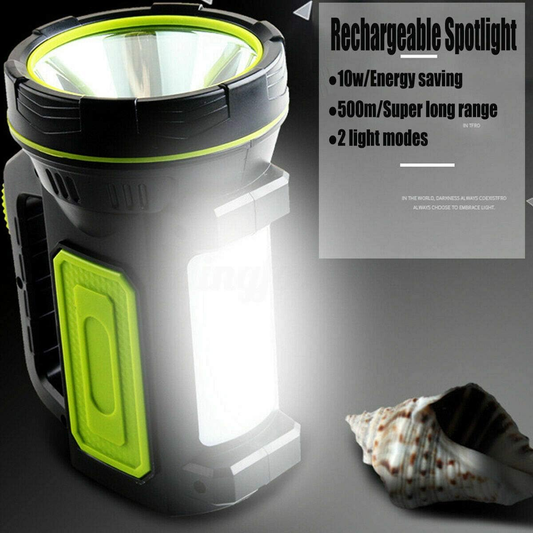 Torch Large Torch Flashlight LED Searchlight 2 Modes 1500LM Light Handheld Lamp White Light Rechargeable Led Searchlight Lantern Outdoor